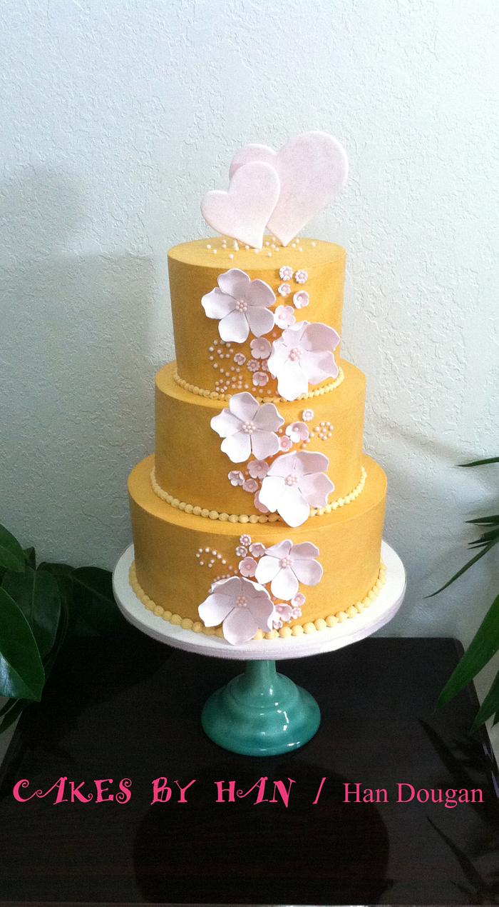Wedding cake .