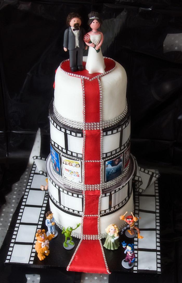 Movie themed Wedding cake