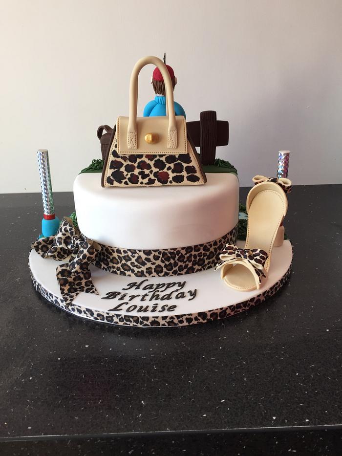 Two sided double birthday cake 
