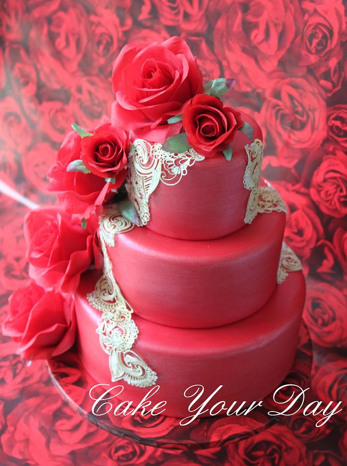 Anniversary Wedding Cake ''Golden Years'' 