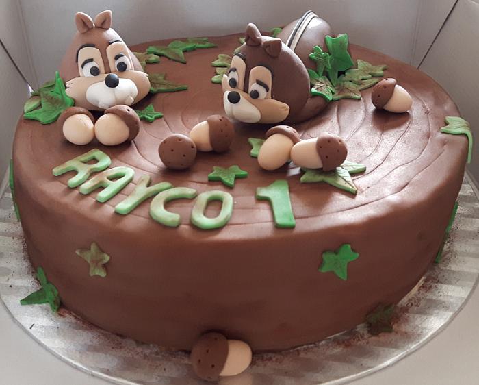 Chip and Dale cake.
