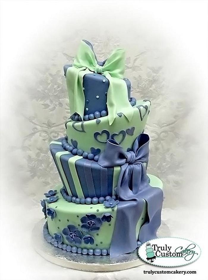 Mint & Lavendar Birthday Cake