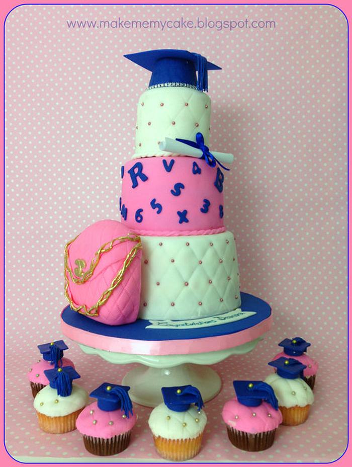 Girly Graduation Cake