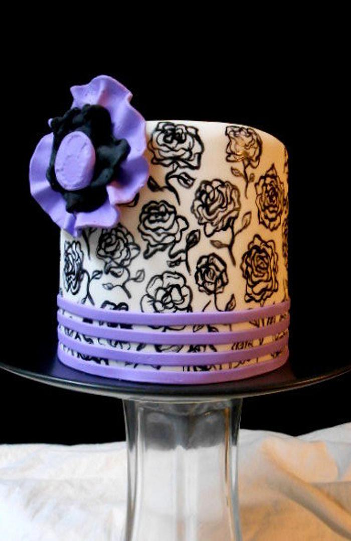 handpainted cake