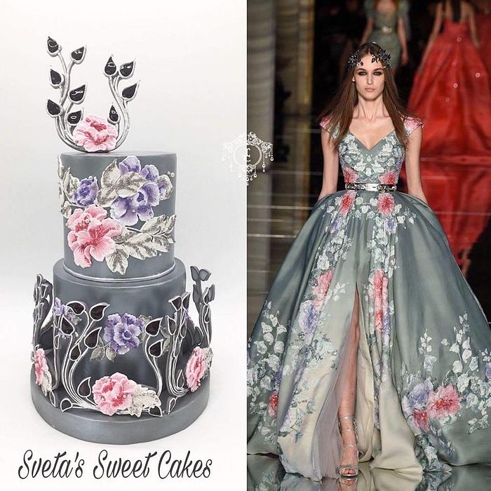 My creation for Couture Cakers  Collaboration 2018. 