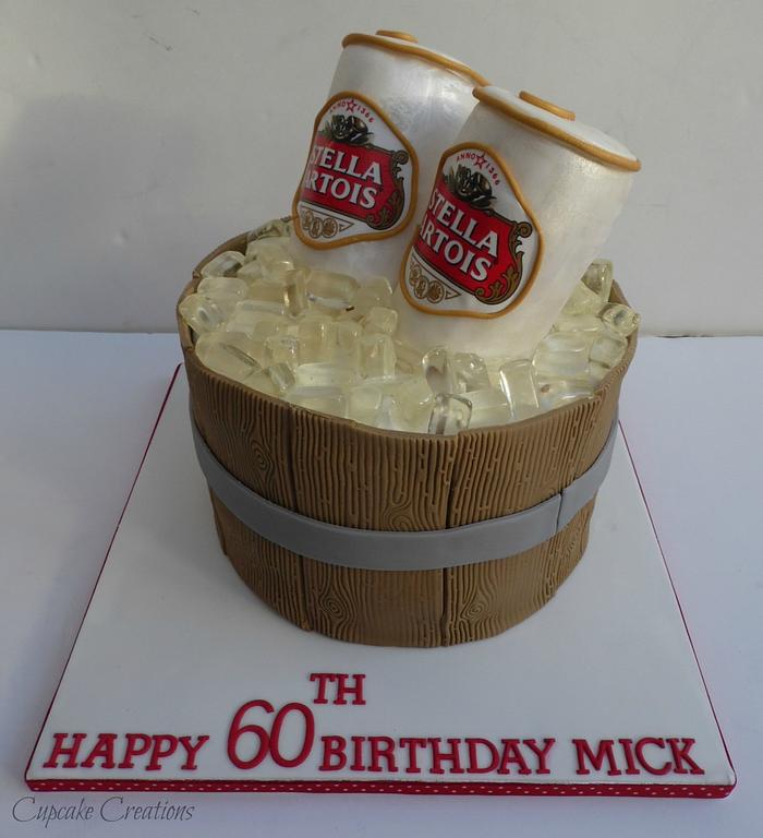 Stella Beer Can Cake