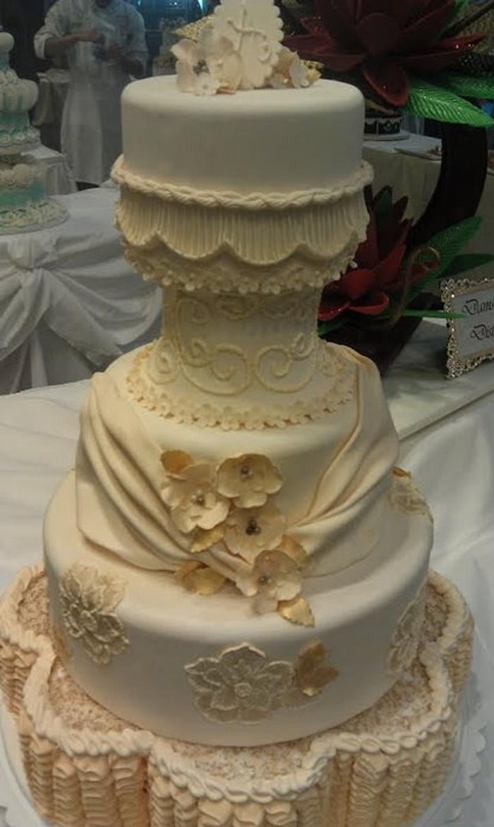 Fashion Themed Wedding Cake