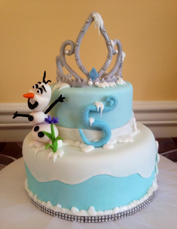 Disneys frozen princess and Olaf 