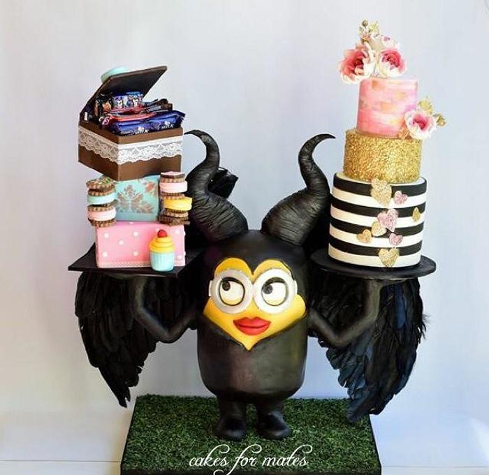 Maleficent-Minion cake