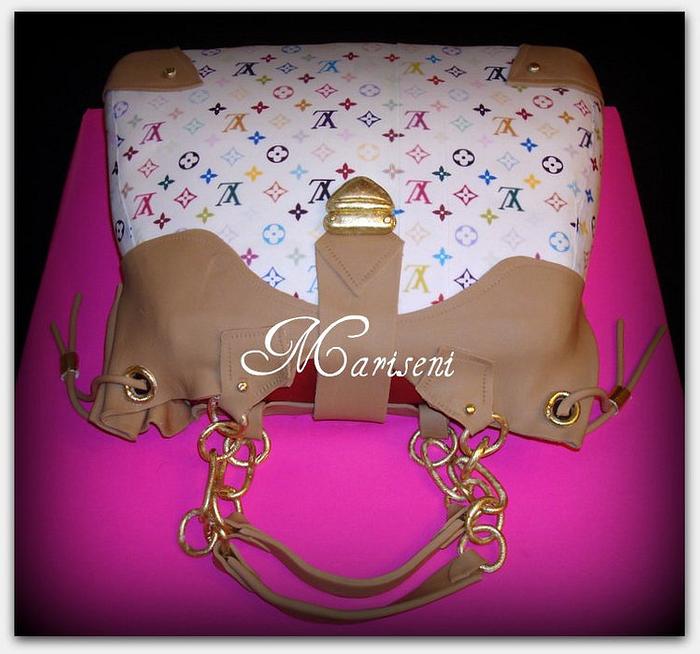 Louis Vuitton Inspired Bag Cake
