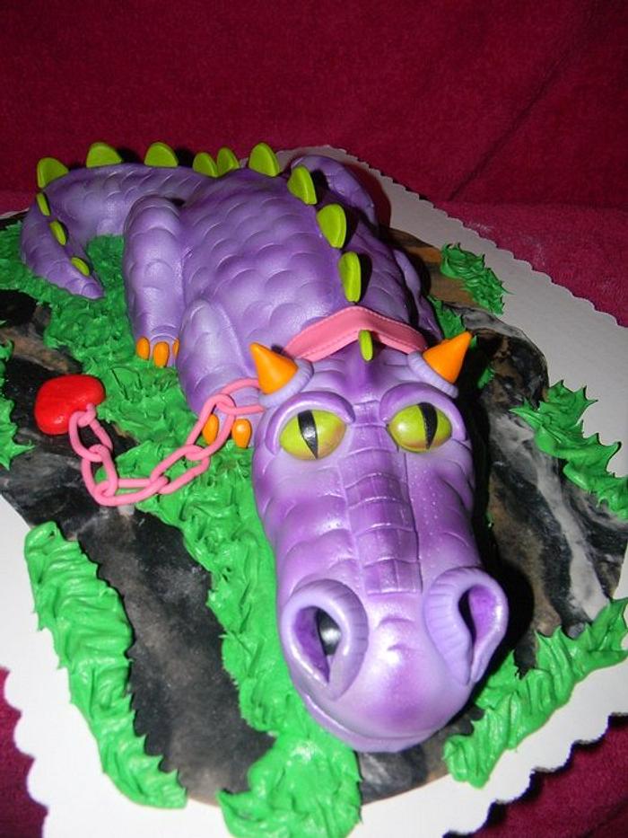 Purple Dragon cake