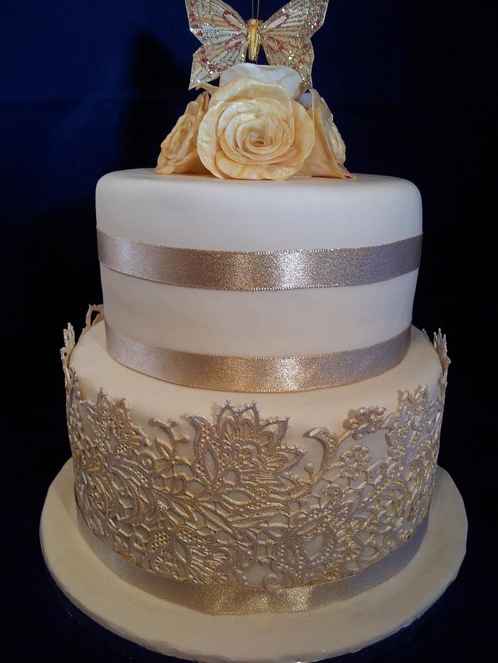  wedding renewal cake