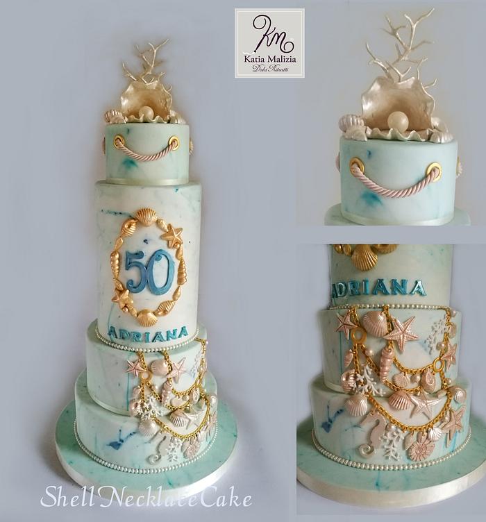 Shell Necklace Cake 