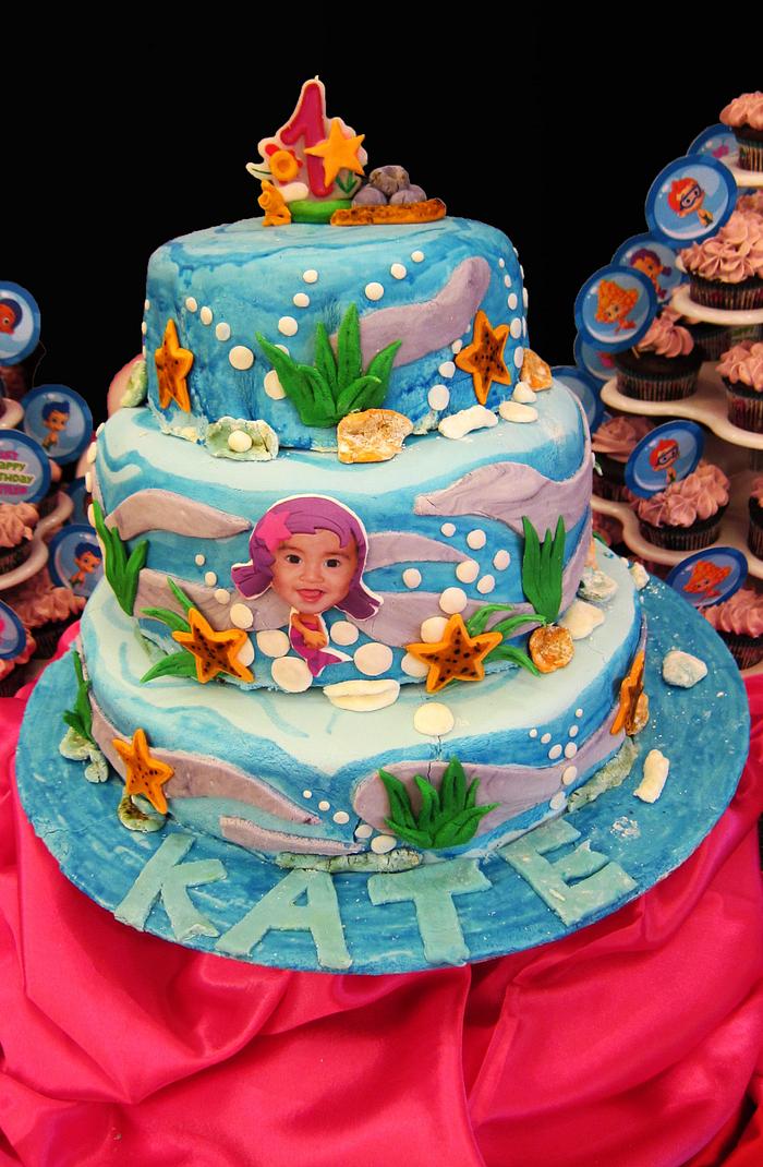 Underwater inspired cake for Kate