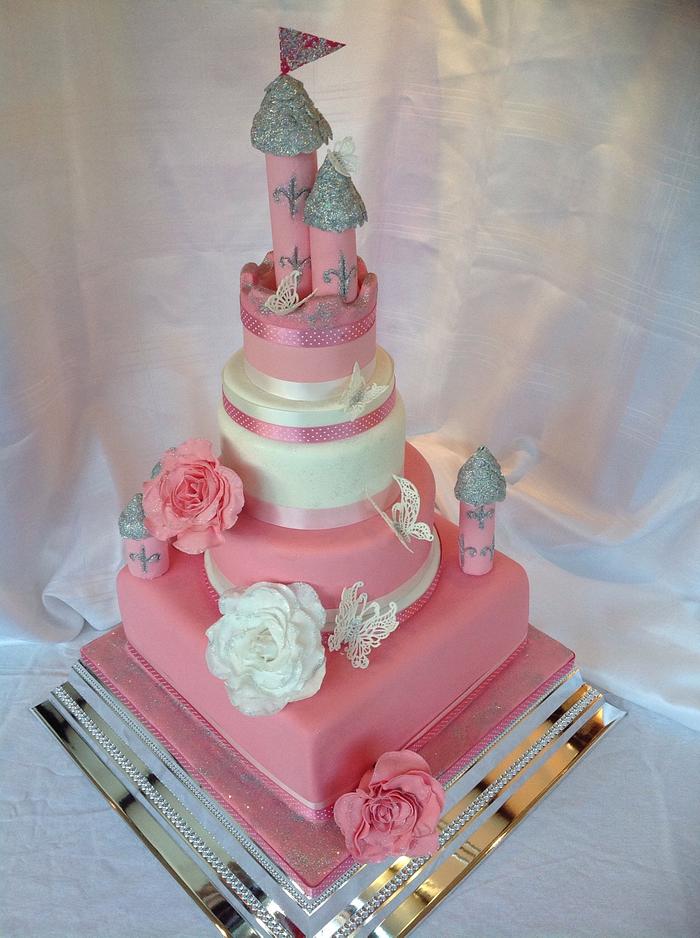 Princess tower fairy cake