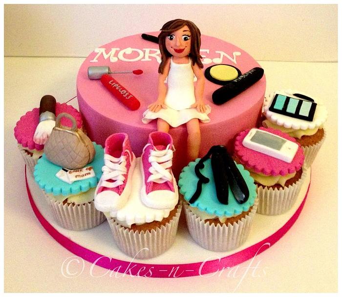 Favourite things of a girl cake and cupcakes