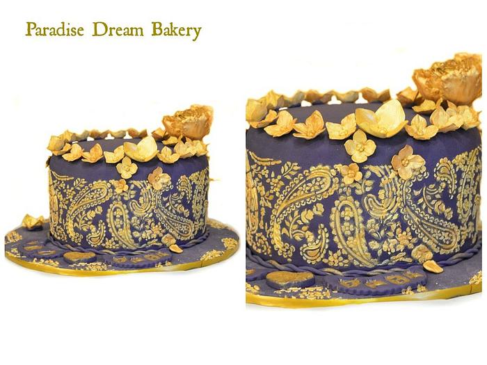 Golden Purple Cake