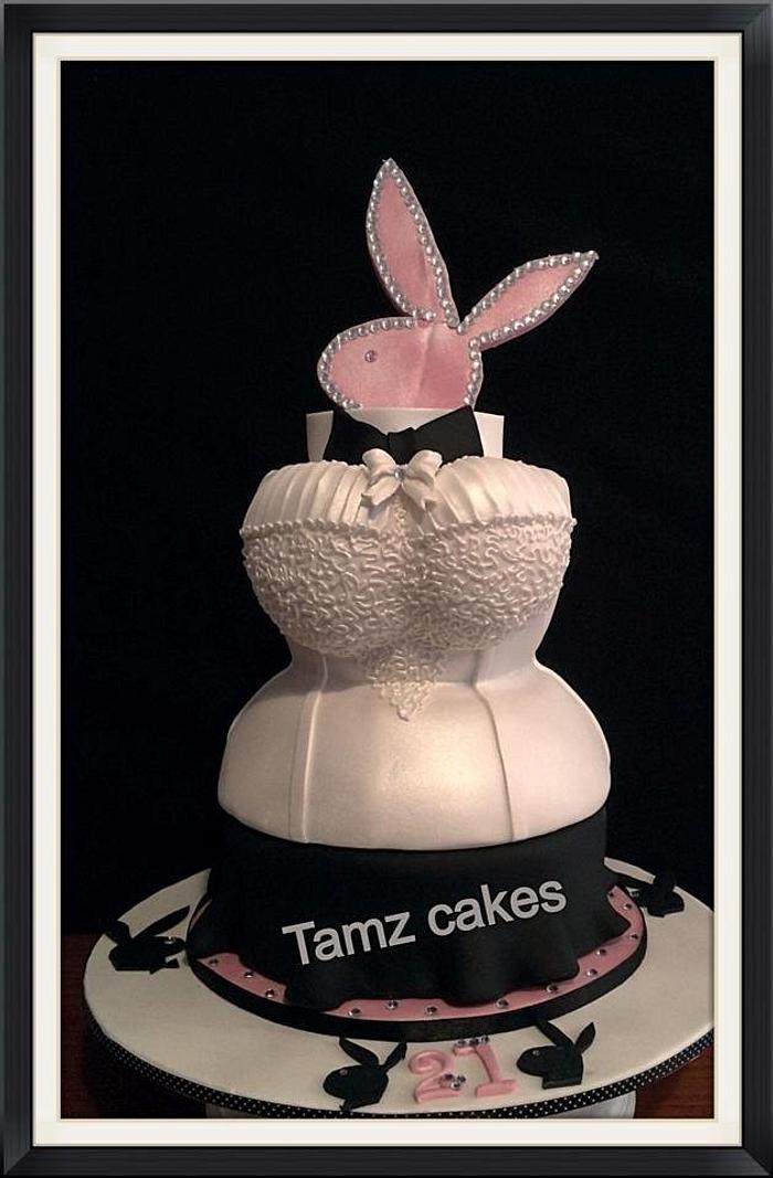 Playboy Themed cake