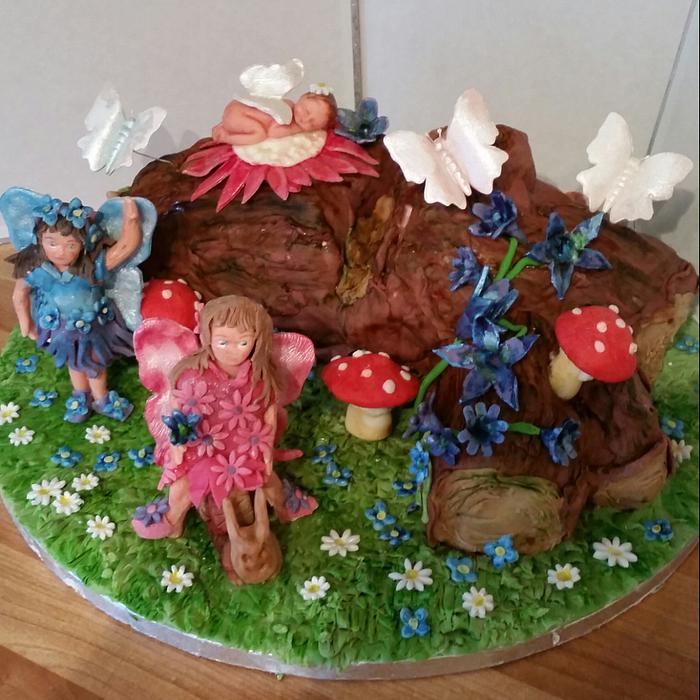 flower fairy cake