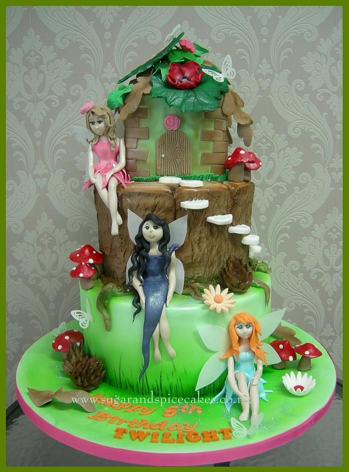 Woodland Fairy House Cake