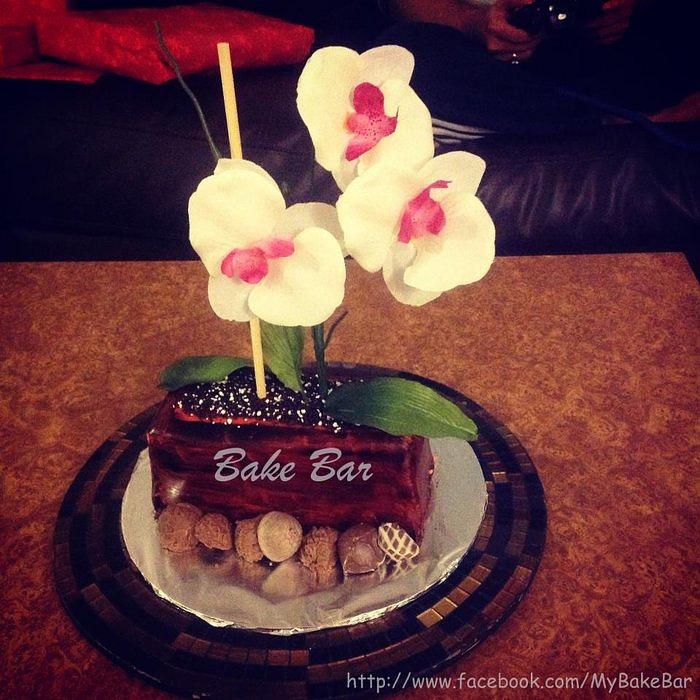 Orchid Planter cake