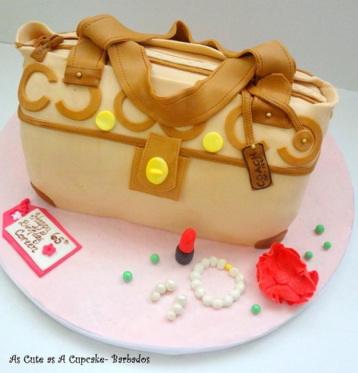 Coach Handbag Birthday Cake 