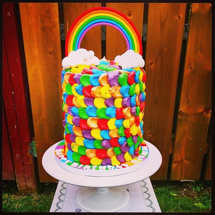 My daughters Rainbow Cake 