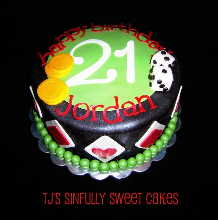 21st Birthday VEGAS Cake