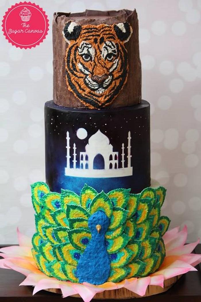 Incredible India cake 