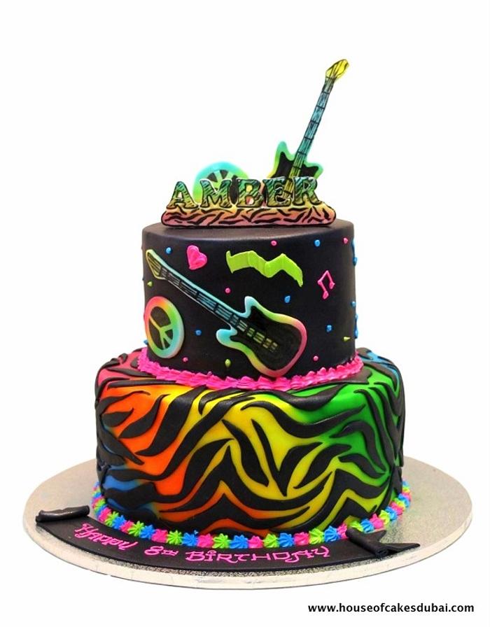 Rock theme cake