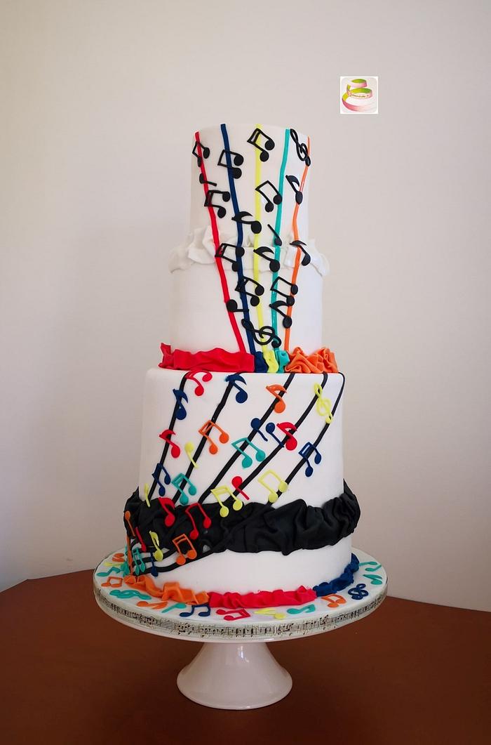 Music Wedding cake