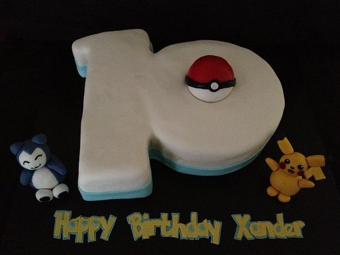 Pokemon 10th birthday cake