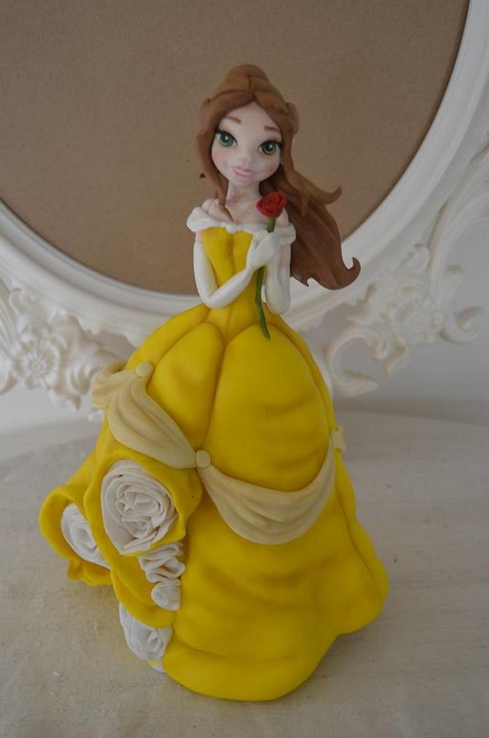 Princess Belle in sugar paste