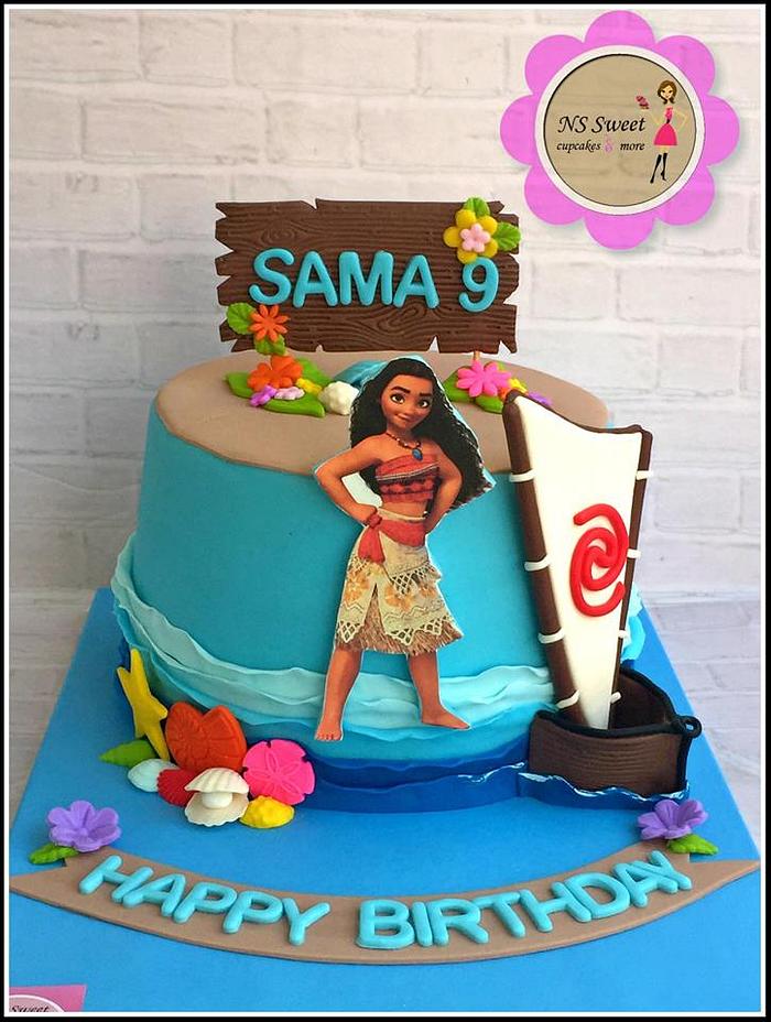 Amazon.com: Moana Themed Tropical Birthday Cake Topper (Unique Design) :  Toys & Games