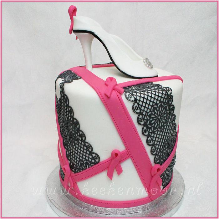 Pink Ribbon cake