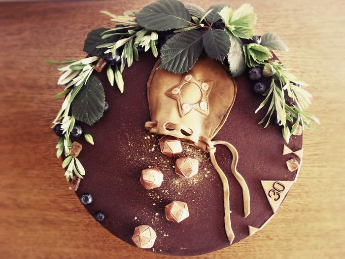 fantasy inspired chocolate cake