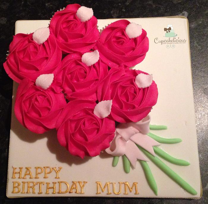 Birthday cupcake board