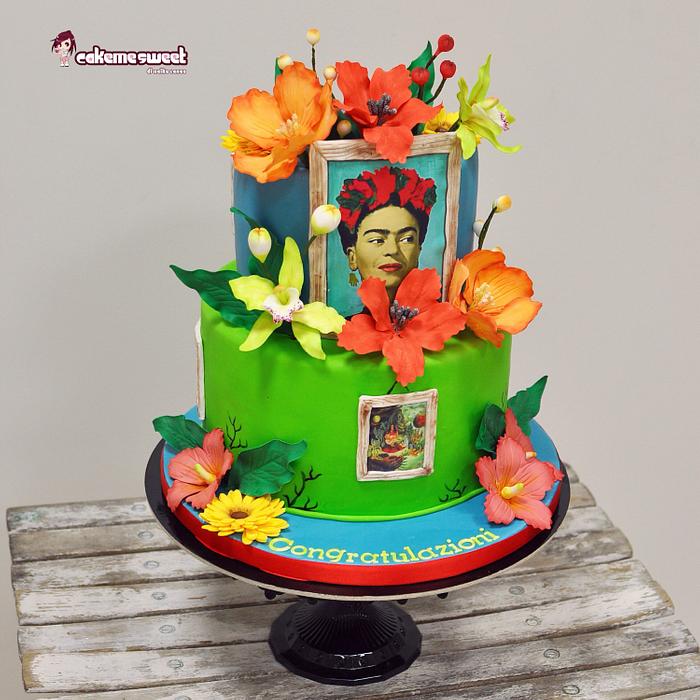 Frida graduation cake