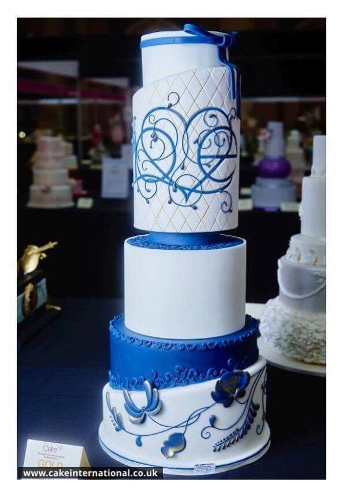 Blue and white Wedding