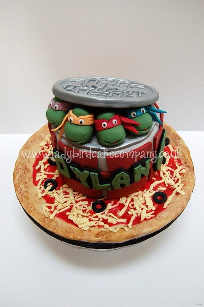 Cowabunga! Teenage Mutant Ninja Turtle cake
