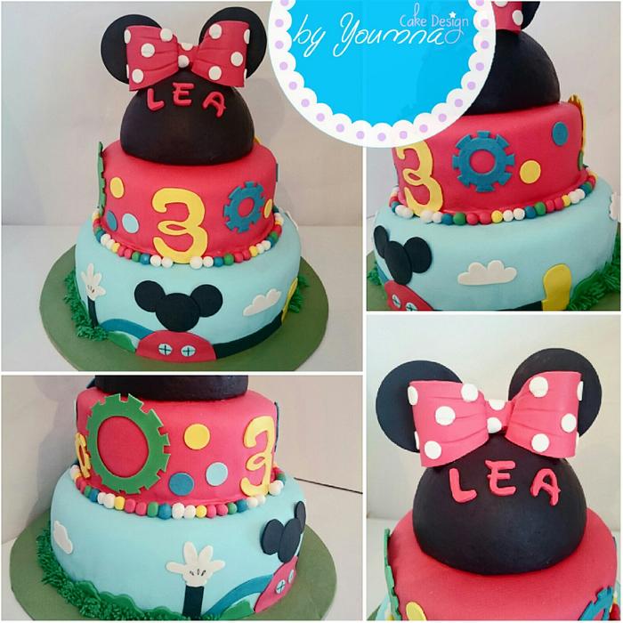 Minnie & Mickey Mouse Clubhouse cake 