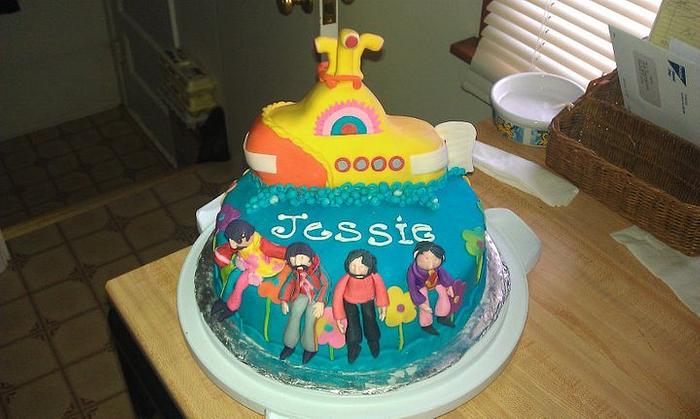 Beatles Birthday cake