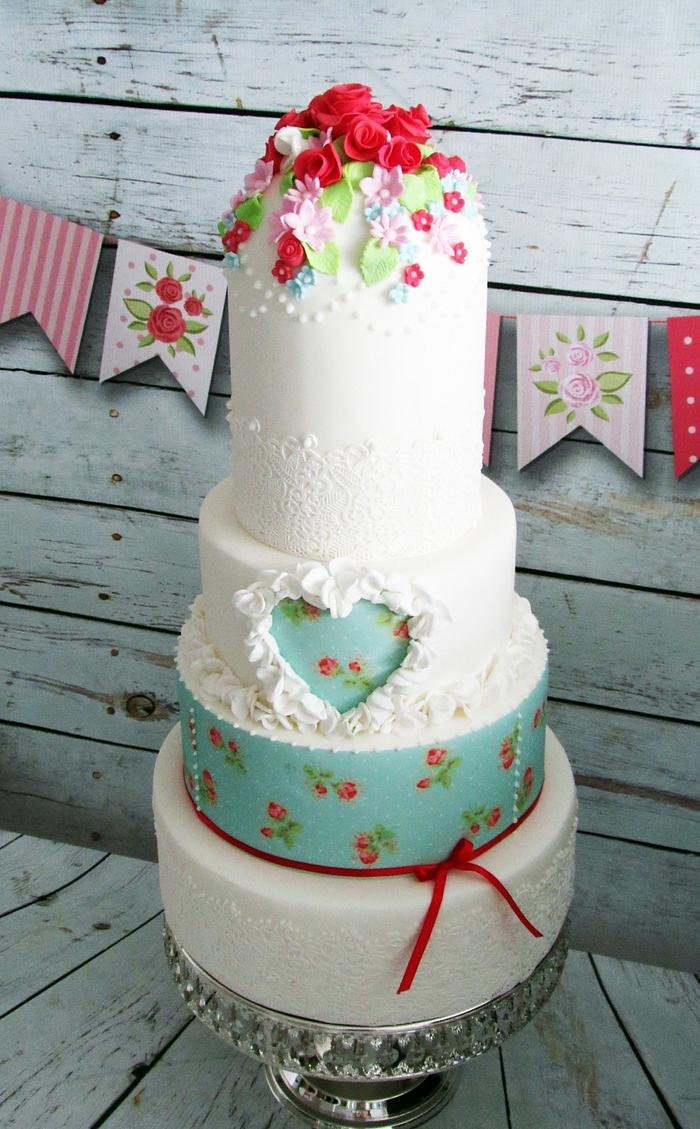 Cath Kidston Wedding Cake 