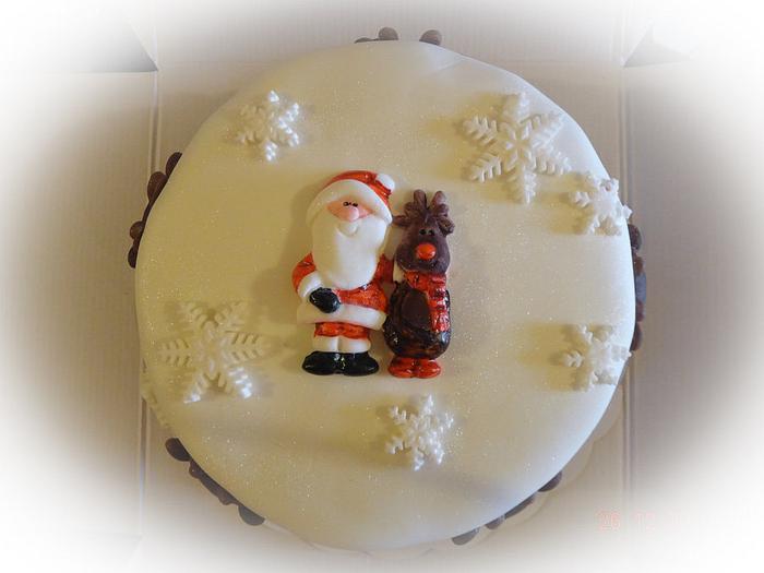 Santa & Rudolf cake