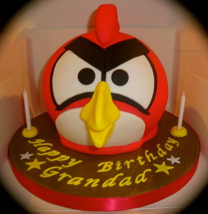Angry Bird Birthday Cake