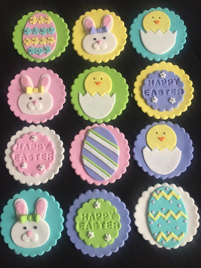 Easter cupcake toppers 