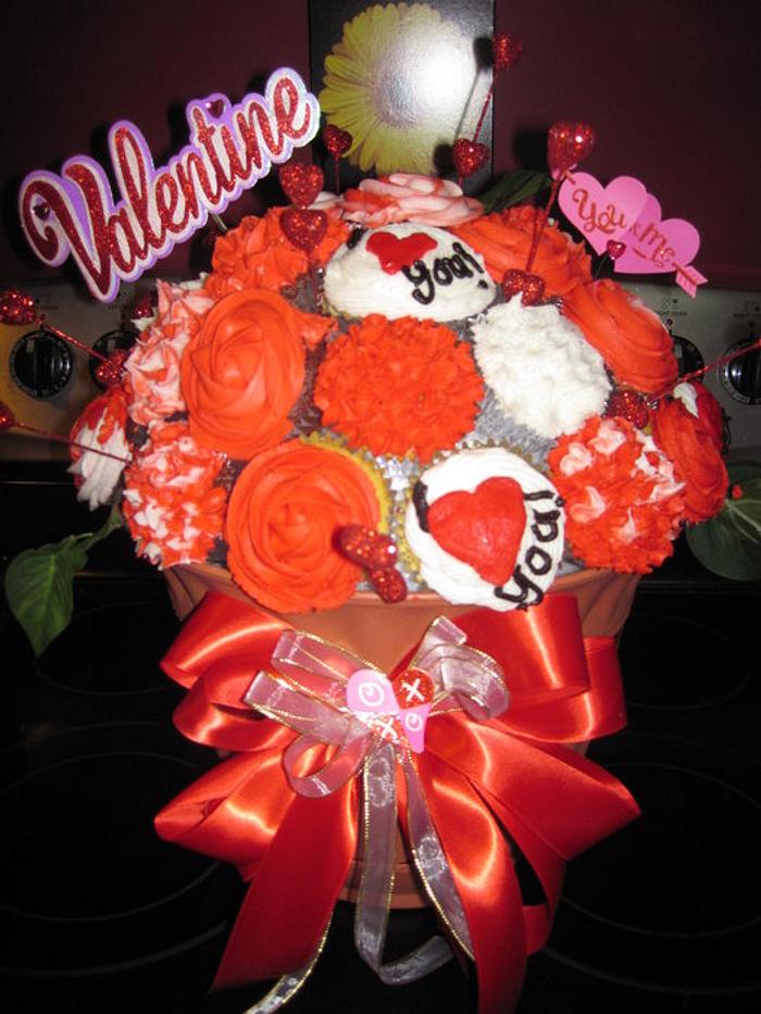 Valentine's Day Cupcake Bouquet! 