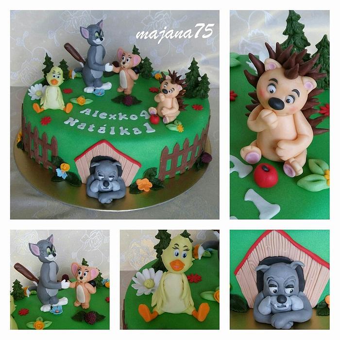 cake with tom a jerry