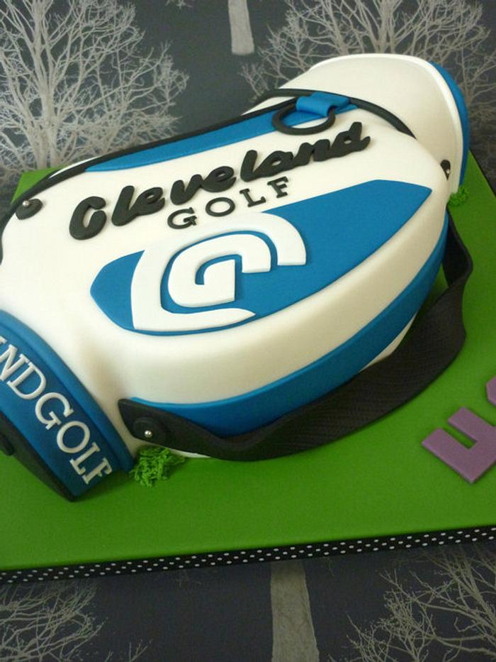 Cleveland golf bag 40th birthday cake