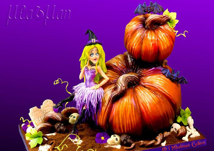Halloween witch glamour cake